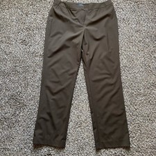 Lafayette 148 New York Wool Dress Pants Women  s Size 16 Spandex Trousers Brown