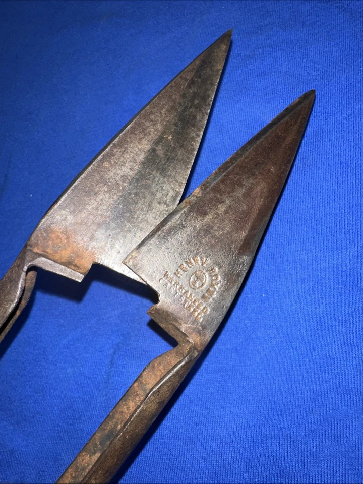 Antique Vintage Primative Hand Shears Sheep Goat Farm Tool Henry Boker Rare!! - Image 4 of 4
