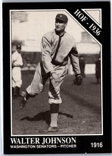 1991 Conlon Collection TSN #9 Walter Johnson