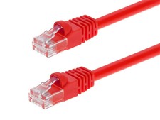 Cat5e Ethernet Patch Cable RJ45 Stranded 350Mhz UTP Copper Wire 24AWG 14ft Red