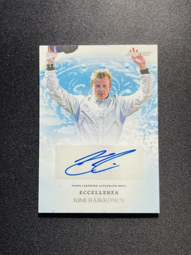2025 Topps Eccellenza F1 Supremo Auto Kimi Raikkonen Blue Foil 27/99 JS72