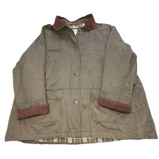 Basic Editions Plus Jacket Womens 3XL Green F...