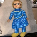 Vtg 1967 Mattel Mrs. Beasley 21" Doll Pull String But *No-Talk* With Glasses!!