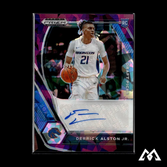 2021 Panini Prizm Draft Picks #DP-DAJ Derrick Alston Jr. DP Auto Purple Ice #/99