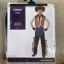 Boy's Western Cowboy Halloween Costume size Child Large 12-14