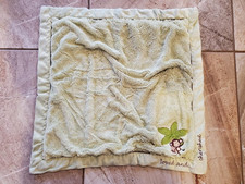 Lovey Soft Green Plush Security Baby Blanket Monkey Loved Cherished Palm Tree