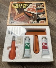 Crafting Greeting Cards Kit Vintage Hunt Speedball Linoleum Block Printing