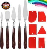 Zocipro 11 StüCk Spachtel Set FüR Strukturpaste, Edelstahl Palettenmesser