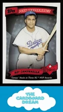Roy Campanella 2010 Topps Peak Performance #PP-29 HOF Brooklyn Dodgers