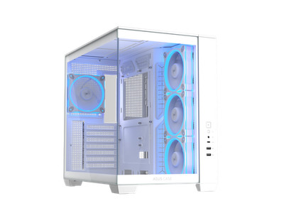 ASUS A32 PLUS White ATX gaming PC case, support 360mm radiators and 420mm