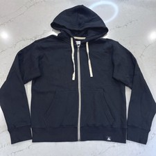 American Giant NWOT Womens S Midweight Full-Zip Hoodie Sweatshirt Black USA Made