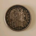 1892 Barber Quarter Dollar 25C Circulated Uncertified US Coin Collectible