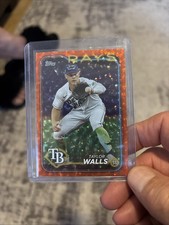 2024 Topps Series 2 Taylor Walls #559 Orange Foil /199 Tampa Bay Rays