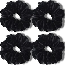 IVARYSS Extra Large Scrunchies for Womens Thick Hair Premium Velvet Soft Jum