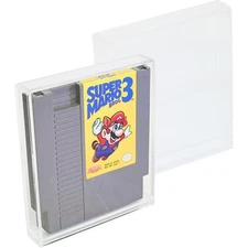 Acrylic Display Case for Nintendo Game Cartridges NES Premium UV Protection
