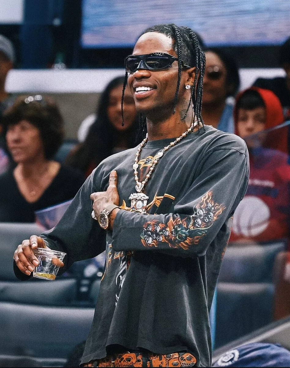 Oakley PLANTARIS Matte Blk PRIZM Grey TRAVIS SCOTT Nose Oakley PLANTARIS Matte Blk PRIZM Grey TRAVIS SCOTT Nose