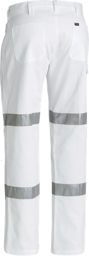 Bisley BP6808T Reflective 'Biomotion' Double Taped NIGHT WORK Cotton Drill Pants - Picture 5 of 13