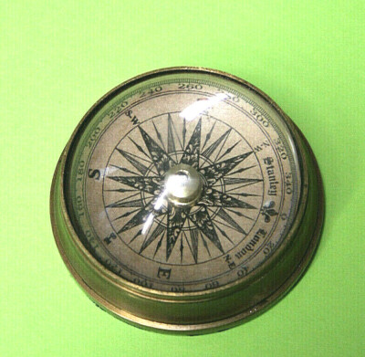 Mini Orologio Da Taschino Vintage Con Bussola In Ottone – Nottilucente Per Escursionismo E Campeggio