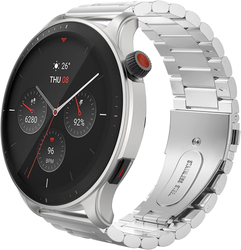 Moko Cinturino in Metallo Compatibile Con Amazfit Bip 5/Balance/Gtr 4/GTR 3 Pro/ - Imagen 11 de 12
