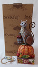 2009 Jim Shore Heartwood Creek Happy Harvest Cat on Pumpkin #4017424
