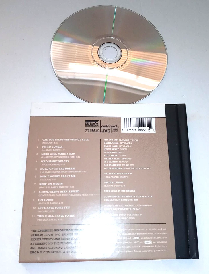 *Mighty Sam McClain Keep On Movin' 1995 Audiophile Audioquest CD XRCD JVC Japan - Image 2 of 2