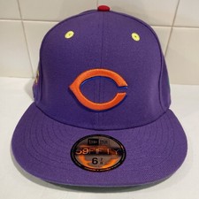 Cincinnati Reds New Era MLB 150 Years 59FIFTY Fitted Hat Cap Purple/Orange 6 7/8