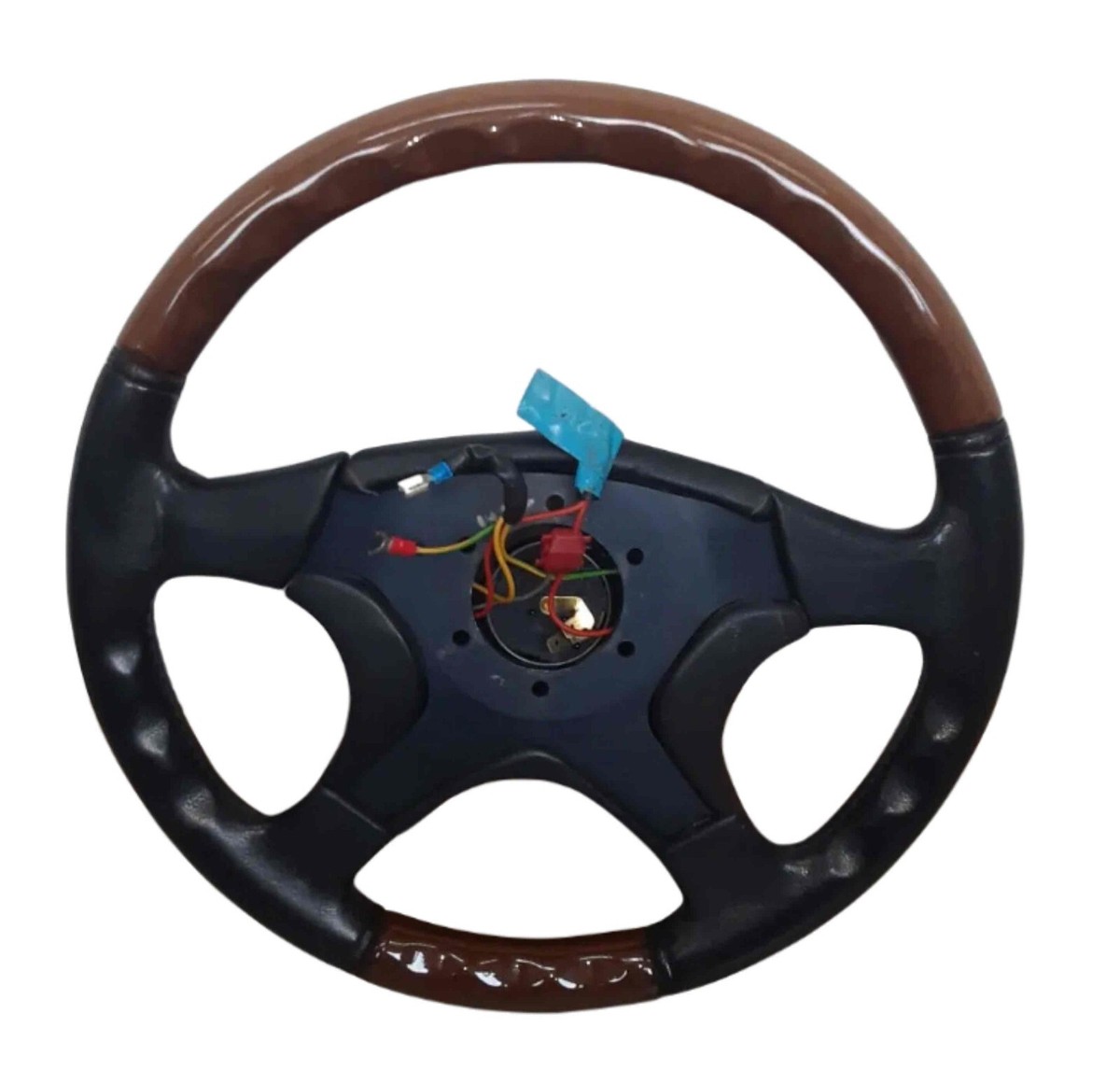 パーツ MOMO MAL36 Momo car steering leather black brown used Made in Italy
