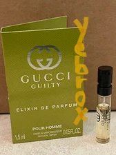 Gucci Guilty Pour Homme Elixir de Parfum Sample Spray 1.5ml - .05oz New Release!