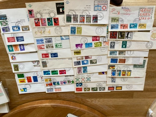 Netherlands E70-E101 complete year sets 1965/1969 stamps on FDC's cat 111 euros