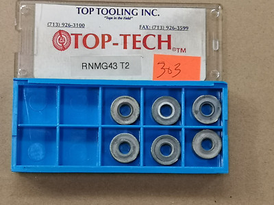 TOP TECH TOP TOOLINGRNMG43 T2 CARBIDE INSERTS  PACK OF 6 LOT 303