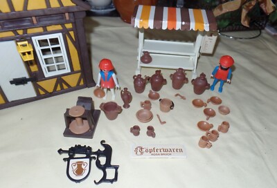 Lot De Pièces Playmobil Vintage - Château Fort, Maison, Pièces Diverses (3666, 3545...)
