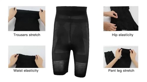 Männer Schlank Schlank Bauchweg Hosen Mieder Unterhose Korsett Unterwäsche Pants - Video 1 of 1