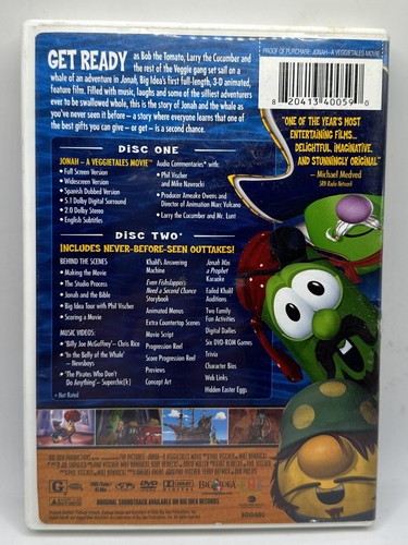 Jonah - A Veggietales Movie - DVD Collector's Edition - DVD BOX ONLY. - Picture 8 of 9