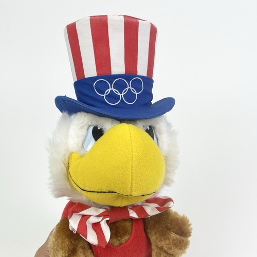 Peluche Sam The Olympic Eagle 1984 Mascota Olímpica de Los Ángeles Lake Placid - Imagen 4 de 12