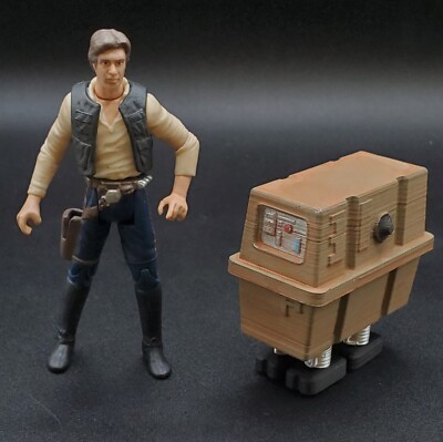 CUSTOM RUSTED GONK DROID for 3.75'' 1:18 SCALE STAR WARS FIGURE DIORAMA (E42)
