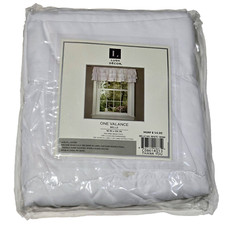 Lush Decor One Valance Belle 18x84in White Polyester