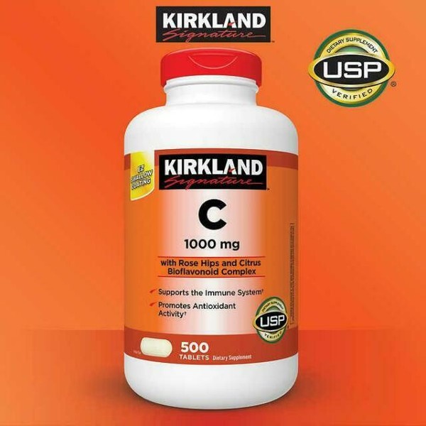 Kirkland Signature Vitamin C 1000 Mg 500 Tablets For Sale Online Ebay Kirkland Signature Vitamin C 1000 Mg 500 Tablets For Sale Online Ebay