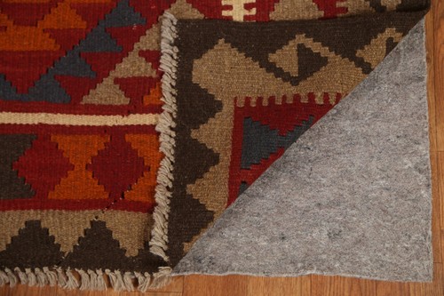 Kilim Afghan Area Rug 7x10 Hand-woven Wool Southwestern Carpet - Picture 10 of 11