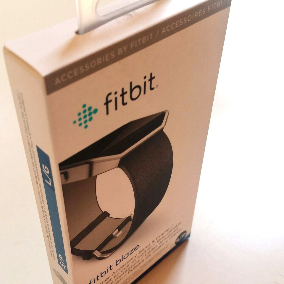 Accesorio Fitbit Blaze repuesto pulsera de cuero y marco pequeño negro OEM Foto 3 de 4