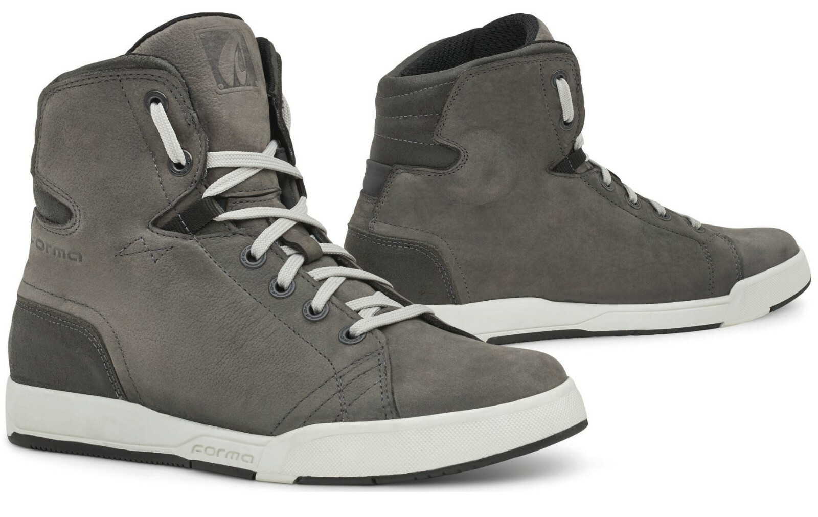 SCARPE STIVALI BOOTS MOTO IMPERMEABILI FORMA SWIFT DRY GREY GRIGIO PELLE TG 42