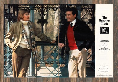 Burberry - Burberrys of London - Reklame Werbeanzeige Original-Werbung 1981 (2)