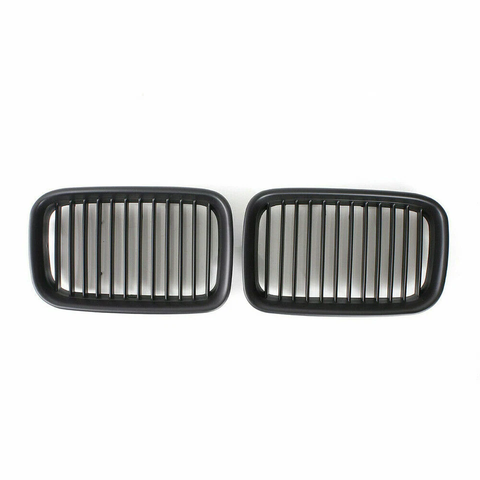 For BMW E36 1992-1996 318i 325i Front Matte Black Kidney Sport Hood Grill Grille - Imagem 3 de 4