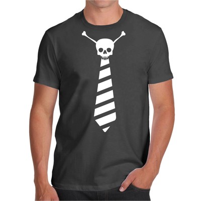 maglietta con cravatta disegnata