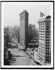 Flat Iron Flatiron Building, New York, New York c1900 OLD PHOTO
