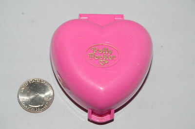 Vintage Polly Pocket Pink Heart ''Precious Puppies'' (Bluebird Toys 1993)