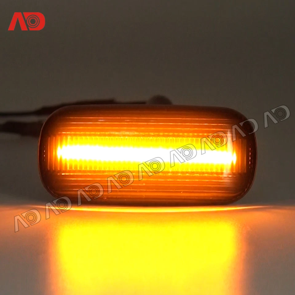 For Audi A4 S4 RS4 TT A3 A6 Smoked LED Side Marker Light Fender Marker Lamp 2PCS - Image 2 of 4