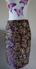 Prada Rock Gr. 40 / IT 44 dunkelblau/gold flo...