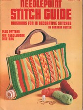 Needlepoint Stitch Guide Leisure Arts Craft Pattern Book Copyright 1973