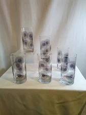 Vintage Crisa Libbey Glasses Spiral Design Beautiful Set 