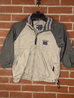 Extreme Limit Boys Jacket Athletic Hooded Green Khaki 4/5